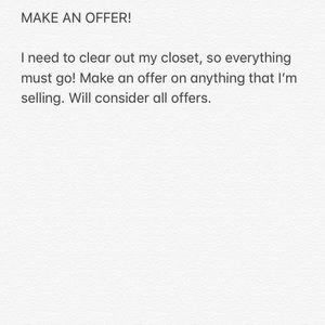 MAKE AN OFFER!!